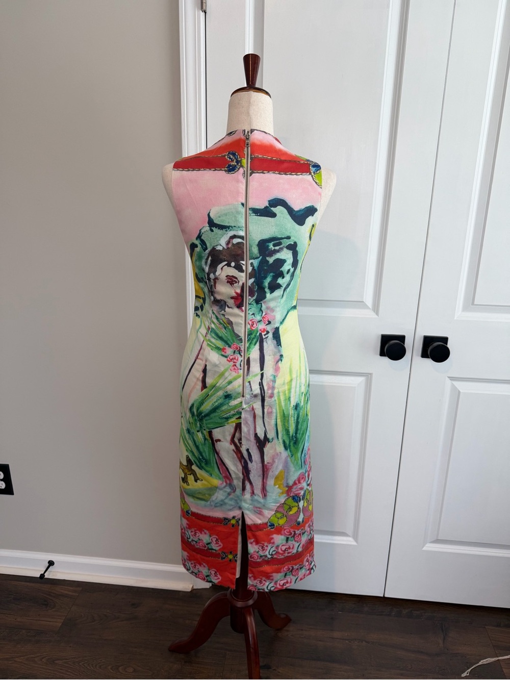 Alice + Olivia x Lola Schnabel Marcella Dress Art Deco Size 6 - Picture 5 of 11